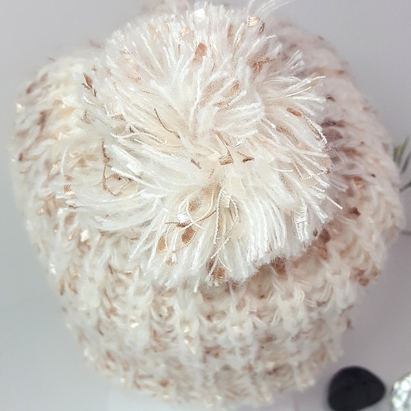 Knit Pom Pom Beanie Hat♡Knit Winter Hat - Picture 4 of 7